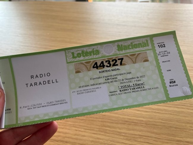 Loteria Ràdio Taradell 2022