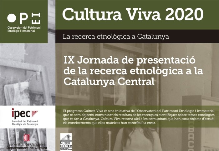 Cultura Viva 2020. IX Jornada de recerca etnològica a la Catalunya Central