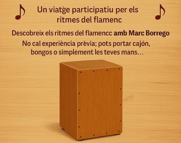 'Flamenquejant' | Taller de percussió flamenca a càrrec de Marc Borrego