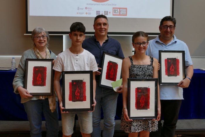 FOTOS. Pere Miquel Puyol i Miguel Ángel Gascón guanyen el Premi Literari Solstici