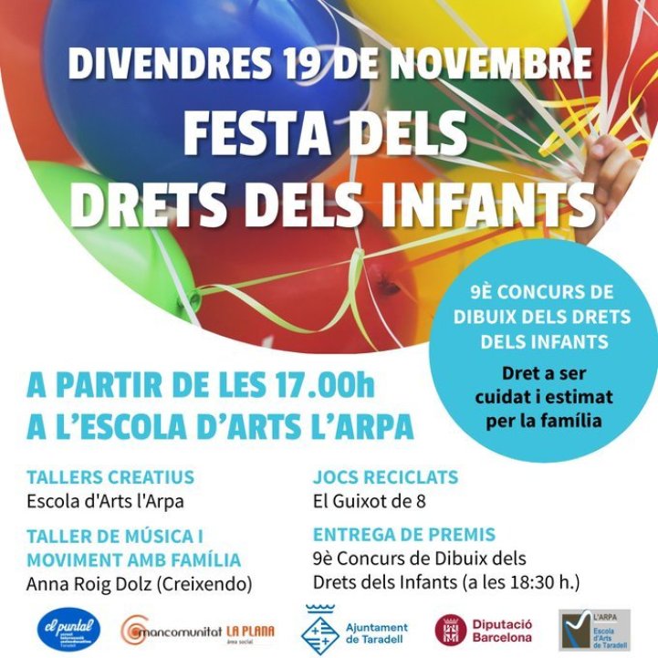 cartell festa drets infants 2021 cartell festa drets infants 2021