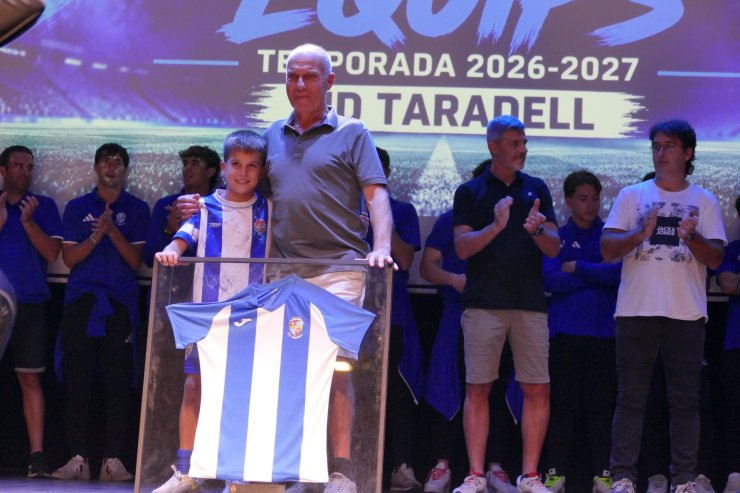 La UD Taradell homenatja Jordi Peipoch i Joan Canó per la seva trajectòria al club