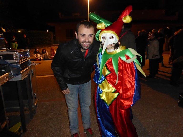 En Peyu, amb la Reina Carnestoltes.