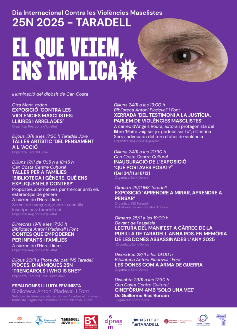 25N TARADELL 2025 cartell 25N TARADELL 2025 cartell