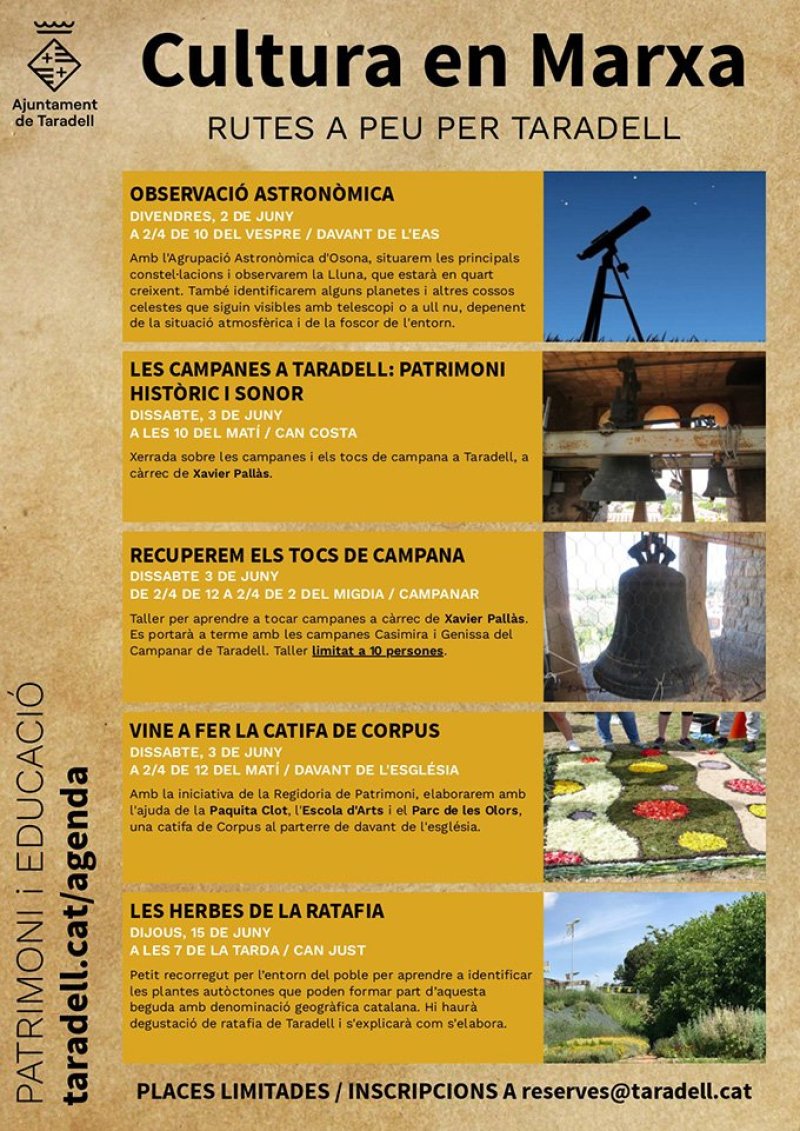 cartell cultura en marxa 2023 taradell