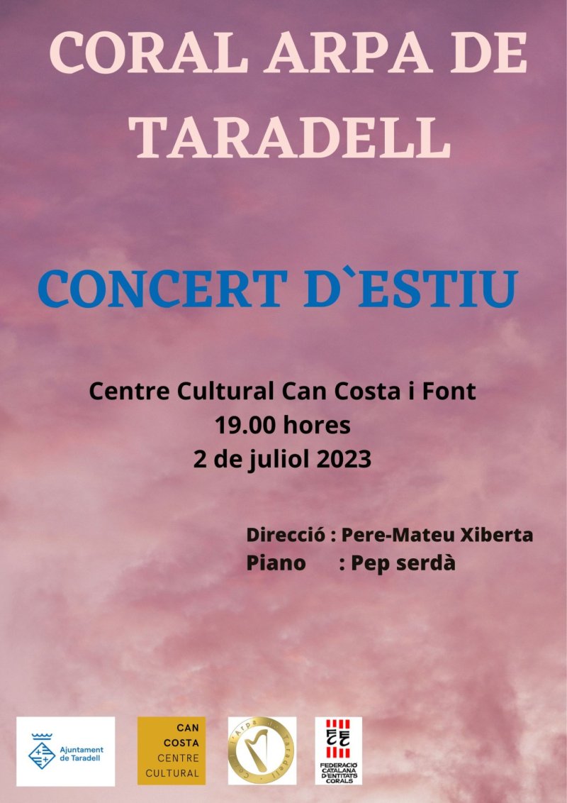 CONCERT D\'ESTIU 2023 CONCERT D\'ESTIU 2023