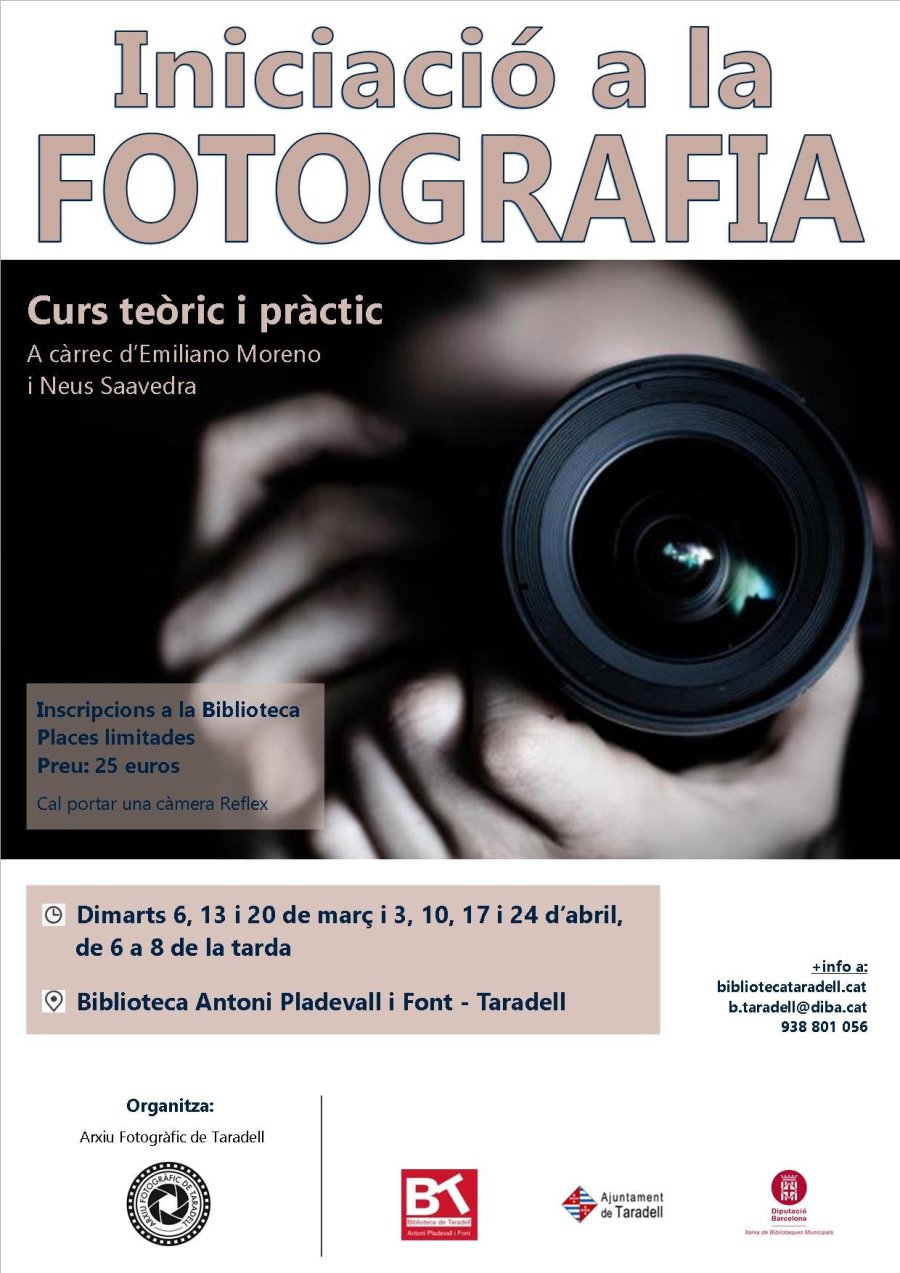 cartell curs fotografia cartell curs fotografia
