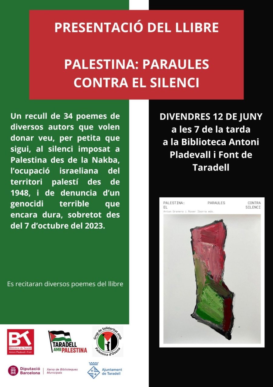 Cartell Palestina llibre Cartell Palestina llibre
