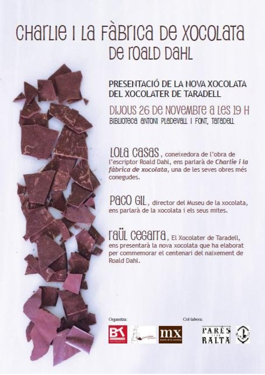 Cartell Presentació nova xocolata del Xocolater de Taradell