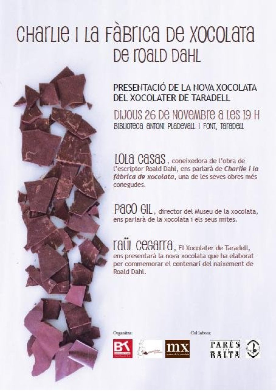 Cartell Presentació nova xocolata del Xocolater de Taradell Cartell Presentació nova xocolata del Xocolater de Taradell