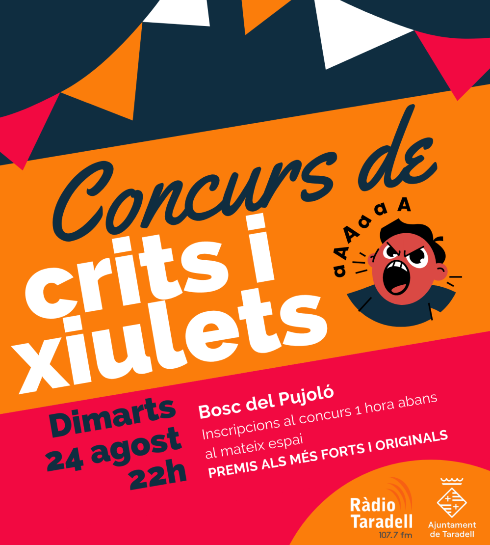 Cartell Concurs de Crits i Xiulets 2021 - Ràdio Taradell