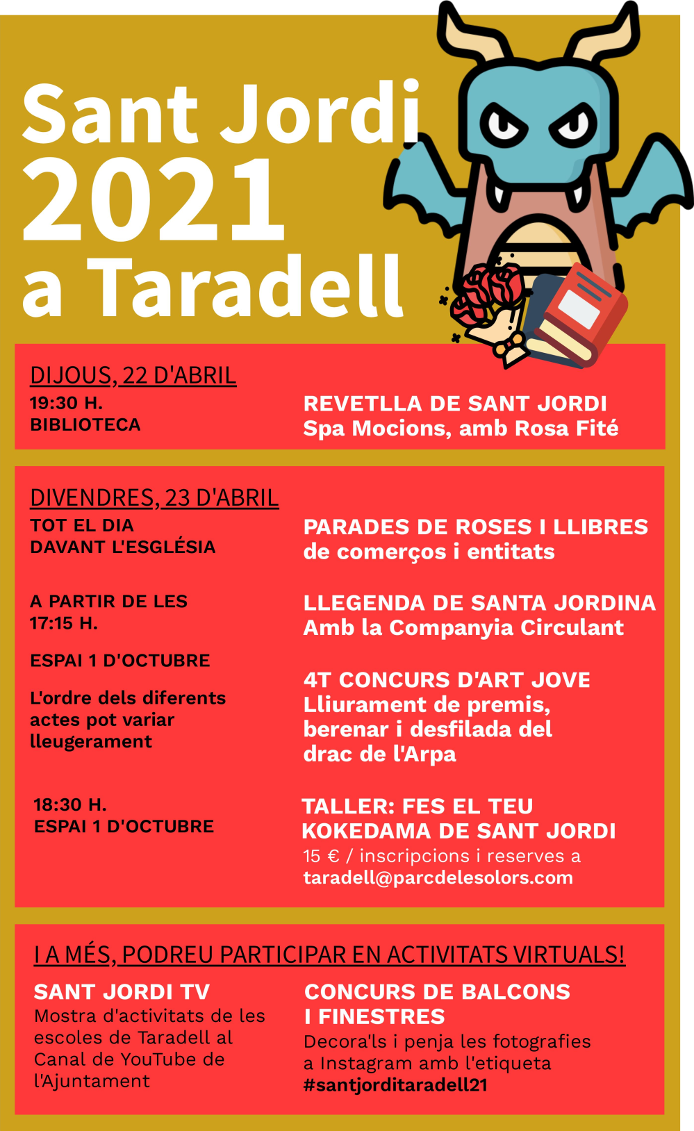 Cartell Sant Jordi 2021